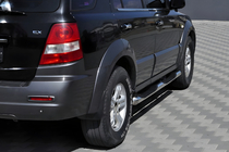 Kia Sorento I BL 2002-2009 гг. Боковые трубы (2 шт., нержавейка) фото 1