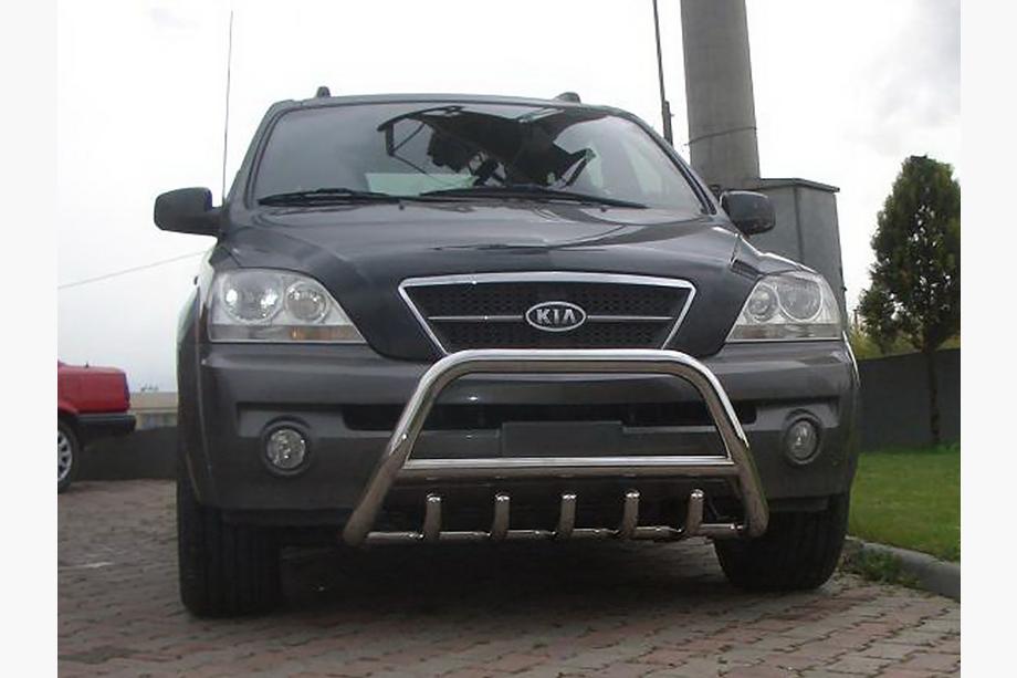 Kia Sorento I BL 2002-2009 гг. Кенгурятник WT003 (нержавейка) Фото 3