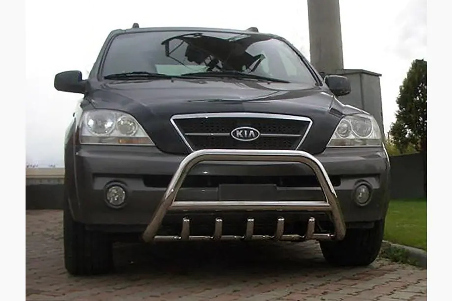 Kia Sorento I BL 2002-2009 гг. Кенгурятник WT003 (нержавейка)