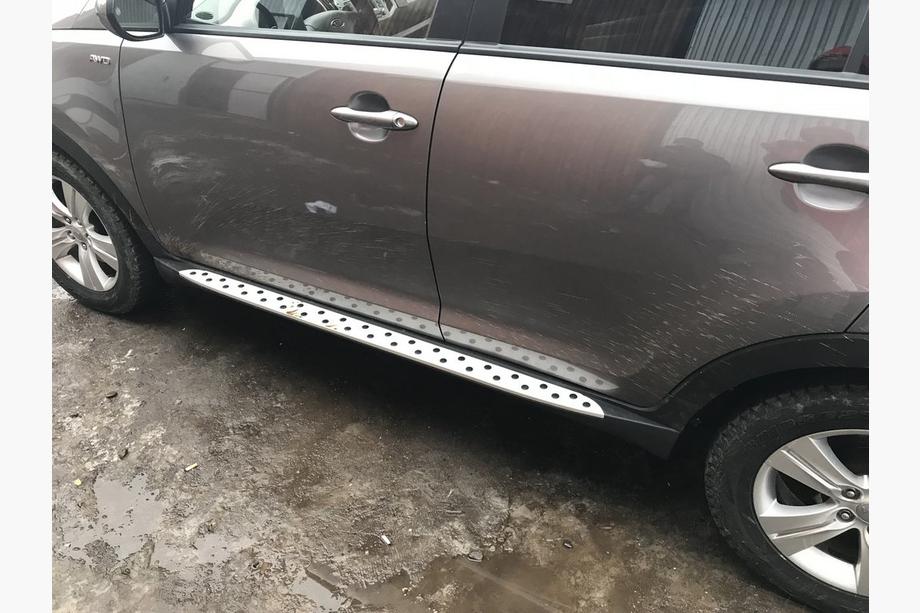 Kia Sportage 2010-2015 гг. Боковые пороги Niken в стиле BMW (2 шт., Алюминий) Фото 7