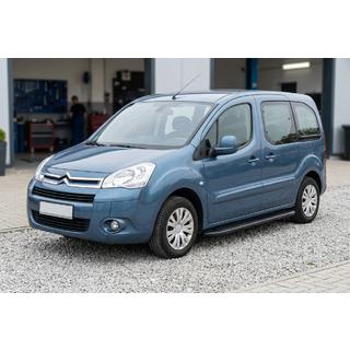 Боковые пороги Bosphorus Black (2 шт., алюминий) Citroen Berlingo 2008-2018 гг. фото 1