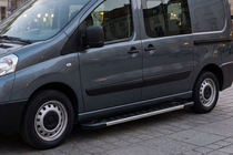 Fiat Scudo 2007-2015 гг. Боковые пороги RedLine V1 (2 шт., алюминий) фото 1
