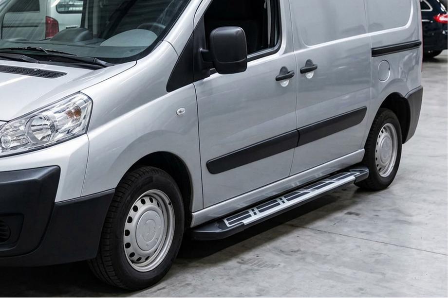 Peugeot Expert 2007-2016 гг. Боковые Подножки Sunrise (2 шт., Алюминий) Image
