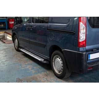 Боковые Подножки Line (2 шт., Алюминий) Peugeot Expert 2007-2016 гг. фото 1