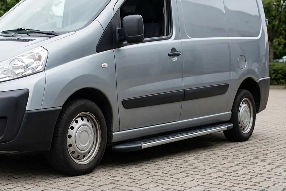 Peugeot Expert 2007-2016 гг. Боковые Подножки Duru (2 шт., Алюминий) Image