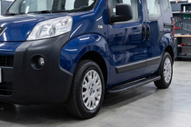 Citroen Nemo 2007-2017 гг. Боковые пороги Bosphorus Black (2 шт., алюминий) фото 1
