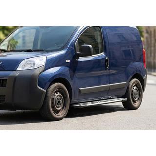 Боковые Подножки Sunrise (2 шт., Алюминий) Fiat Fiorino/Qubo 2008-2024 гг. фото 1