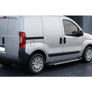Боковые пороги RedLine V1 (2 шт., алюминий) Fiat Fiorino/Qubo 2008-2024 гг. фото 1