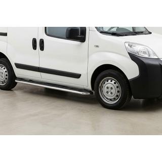 Боковые Подножки Maydos V1 (2 шт., Алюминий и Нержавейка) Fiat Fiorino/Qubo 2008-2024 гг. фото 1