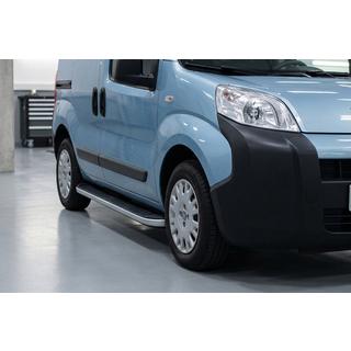 Боковые Подножки Tayga Grey (2 шт., Алюминий) Fiat Fiorino/Qubo 2008-2024 гг. фото 1