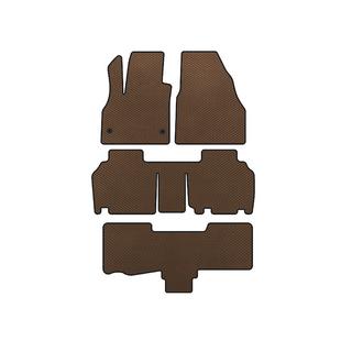 Коврики EVA (3 ряда, 5-дверный/7-местный, Коричневый) Renault Kangoo 2008-2020 гг.