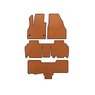 Коврики EVA (3 ряда, 5-дверный/7-местный, Оранжевый) Renault Kangoo 2008-2020 гг.