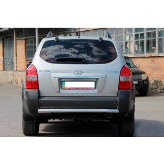 Задняя дуга AK002 (нерж. сталь) Hyundai Tucson JM 2004- гг. фото 1