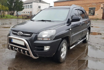 Kia Sportage 2004-2010 гг. Кенгурятник WT003 (нержавейка) фото 1