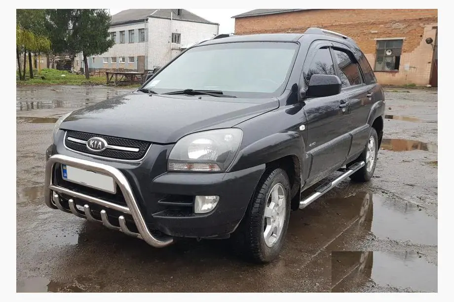 Kia Sportage 2004-2010 гг. Кенгурятник WT003 (нержавейка)