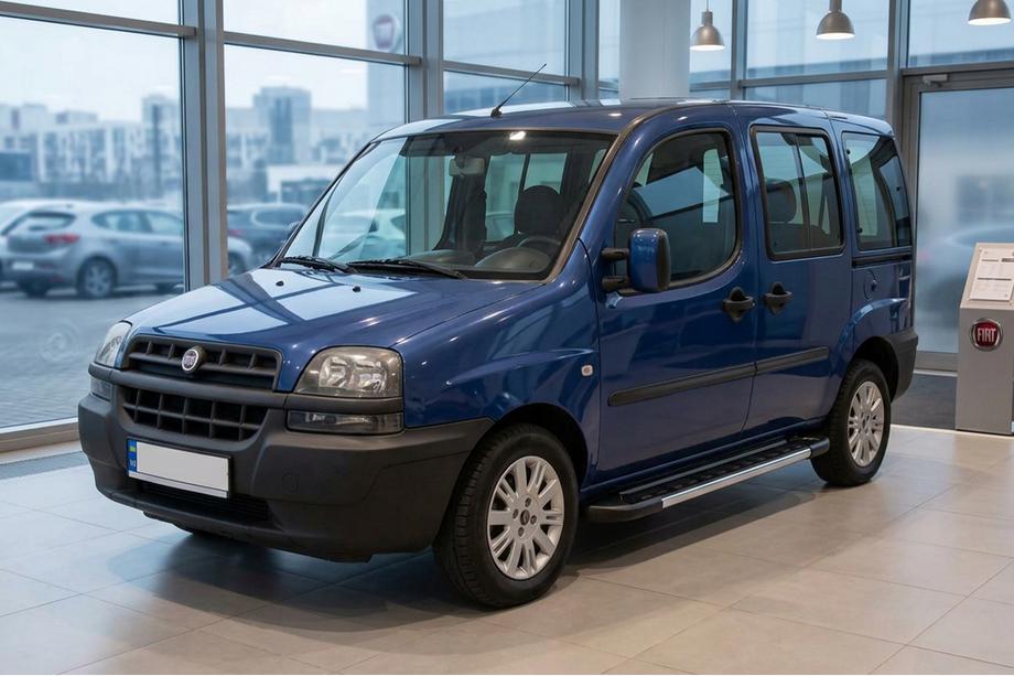 Fiat Doblo I 2001-2005 гг. Боковые пороги RedLine V1 (2 шт., алюминий) Image