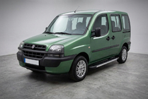 Fiat Doblo I 2001-2005 гг. Боковые Подножки Duru (2 шт., Алюминий) фото 1