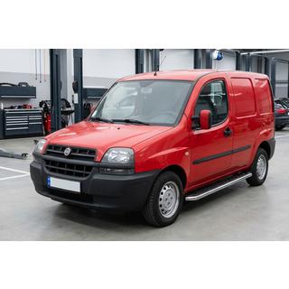 Боковые Подножки Maydos V1 (2 шт., Алюминий и Нержавейка) Fiat Doblo I 2001-2005 гг. фото 1