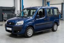 Fiat Doblo I 2005-2010 гг. Боковые пороги Bosphorus Black (2 шт., алюминий) фото 1