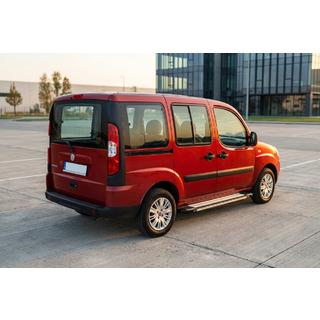 Боковые Подножки Rainbow (2 шт., Алюминий) Fiat Doblo I 2005-2010 гг. фото 1