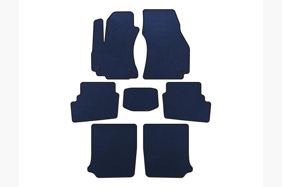 Opel Zafira A 1998-2005 гг. Коврики EVA (3 ряда, 2003-2005, 7-местный, Синий) Image