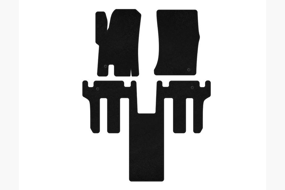 Ssang Yong Rodius Текстильные коврики Classic (2 ряда, Черный) Image