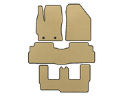 Toyota Verso 2009–2018 гг. Коврики EVA (3 ряда, 7-местный, Бежевые) фото 1
