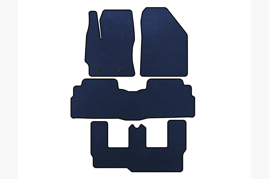 Toyota Verso 2009–2018 гг. Коврики EVA (3 ряда, 7-местный, Синий) Image