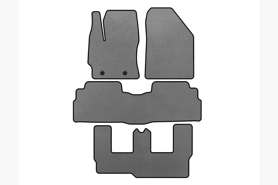Toyota Verso 2009–2018 гг. Коврики EVA (3 ряда, 7-местный, Серый) Image