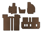 Toyota Previa 2006-2019 гг. Коврики EVA (3 ряда, 6-местный, Коричневый) фото 1