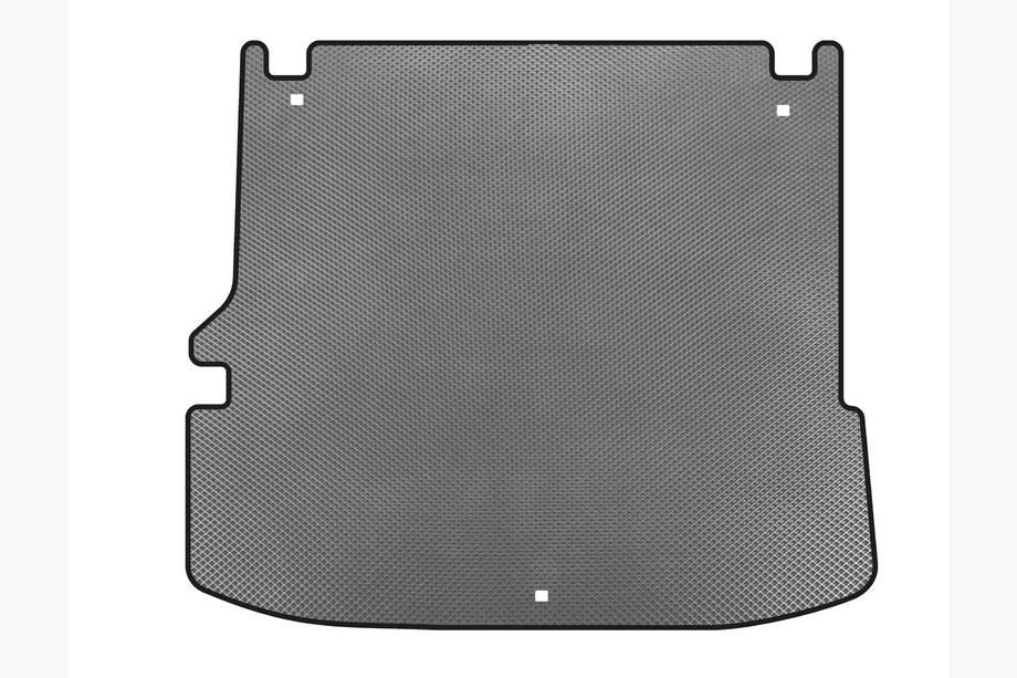 Toyota Highlander 2019- гг. Коврик в багажник EVA V2 (с сабвуфером, 7-местный, Серый) Image