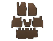 Volkswagen Touran 2003-2010 гг. Коврики EVA (3 ряда, 2006-2010, 7-местный, Коричневый) фото 1