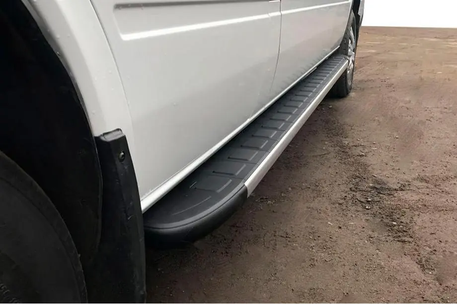 Mercedes Sprinter W901/902/903/904/905 1995–2006 гг. Боковые Подножки Duru (2 шт., Алюминий) Image