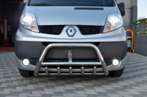 Opel Vivaro 2001-2015 гг. Кенгурятник WT003-4 (нержавейка) фото 6