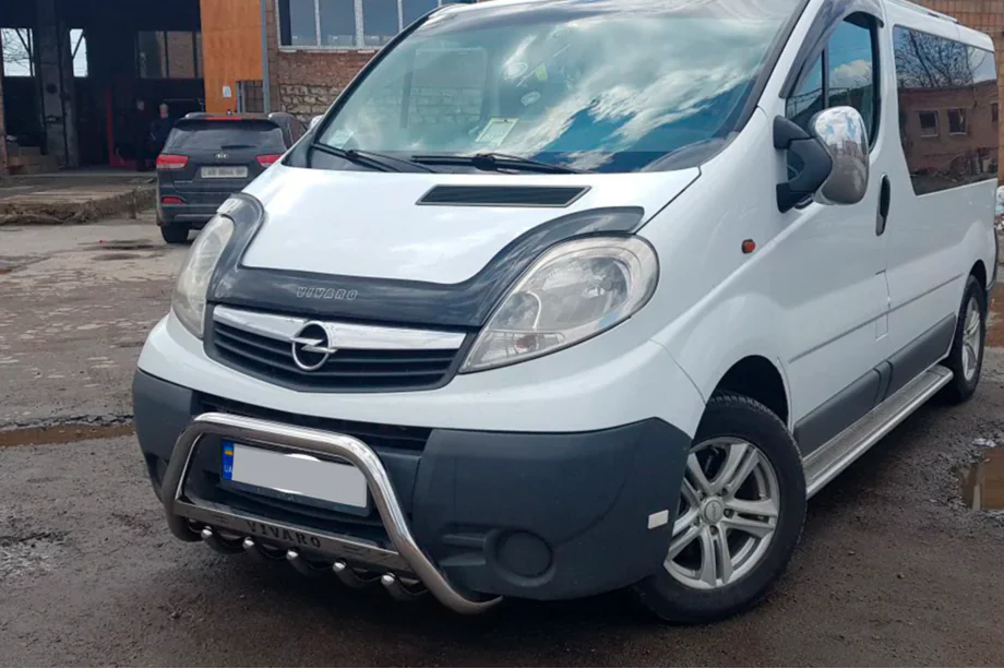Opel Vivaro 2001–2015 гг. Кенгурятник WT003-4 (нержавейка) Фото 8