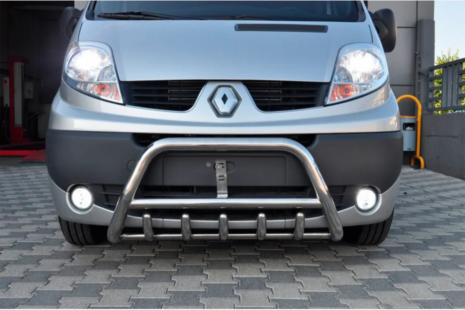 Opel Vivaro 2001–2015 гг. Кенгурятник WT003-4 (нержавейка) Фото 6