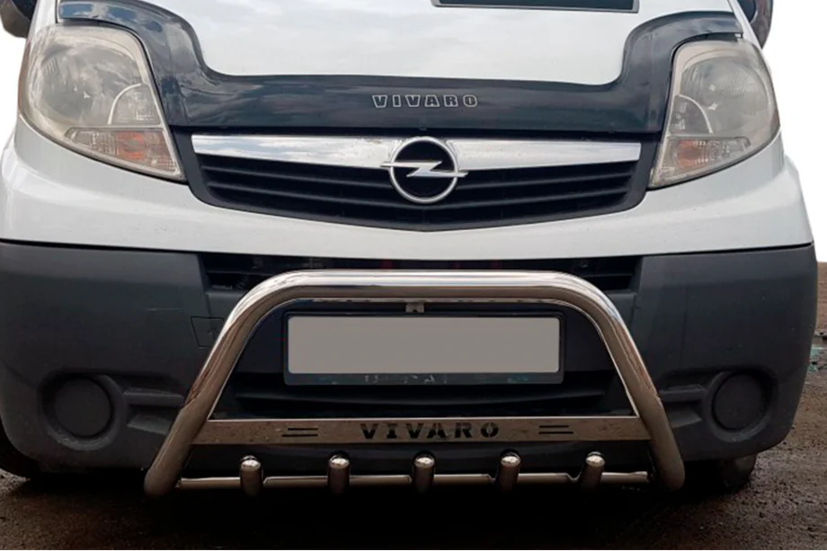 Opel Vivaro 2001–2015 гг. Кенгурятник WT003-4 (нержавейка) Фото 7
