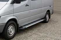 Volkswagen LT 1995-2006 гг. Боковые Подножки Line (2 шт., Алюминий) фото 1
