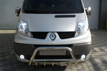 Renault Trafic 2001–2015 гг. Кенгурятник WT003-4 (нержавейка) фото 1