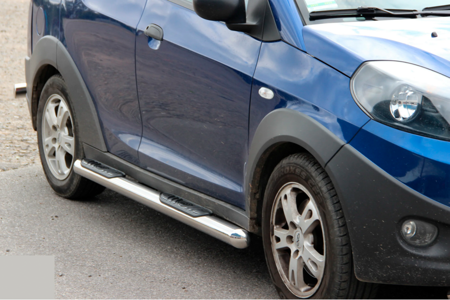 Chery Beat 2009-2015 гг. Боковые трубы (2 шт., нержавейка) Image