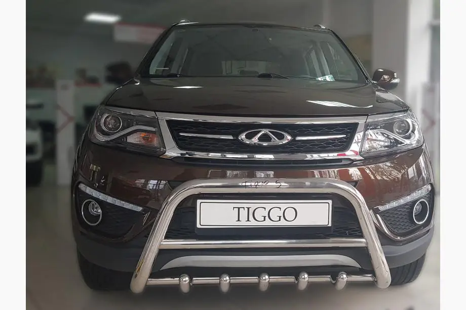 Chery Tiggo 5 2013- гг. Кенгурятник WT003 (нержавейка) Image
