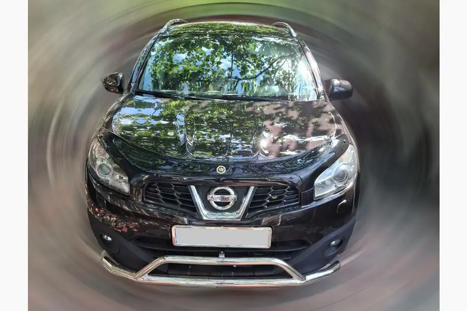 Nissan Qashqai 2007-2010 гг. Передняя защита (нержавейка) Фото 1