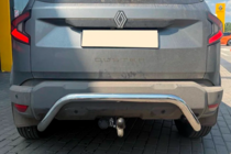 Renault Duster 2024- гг. Задняя защита AK007 (нержавейка) фото 3