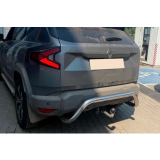 Задняя защита AK007 (нержавейка) Dacia Duster 2024- гг. фото 1