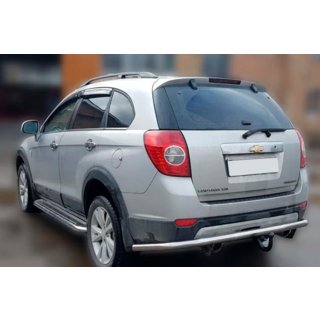 Задняя Защита AK005 (Нержавейка) Chevrolet Captiva 2006-2019 гг. фото 3