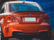 BMW 1 серия E81/E82/E87/E88 2004-2011 гг. Спойлер P-Style (для E82, Черный Глянец) фото 1