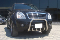 SsangYong Rexton I 2001-2017 гг. Кенгурятник QT006 (нержавейка) фото 3