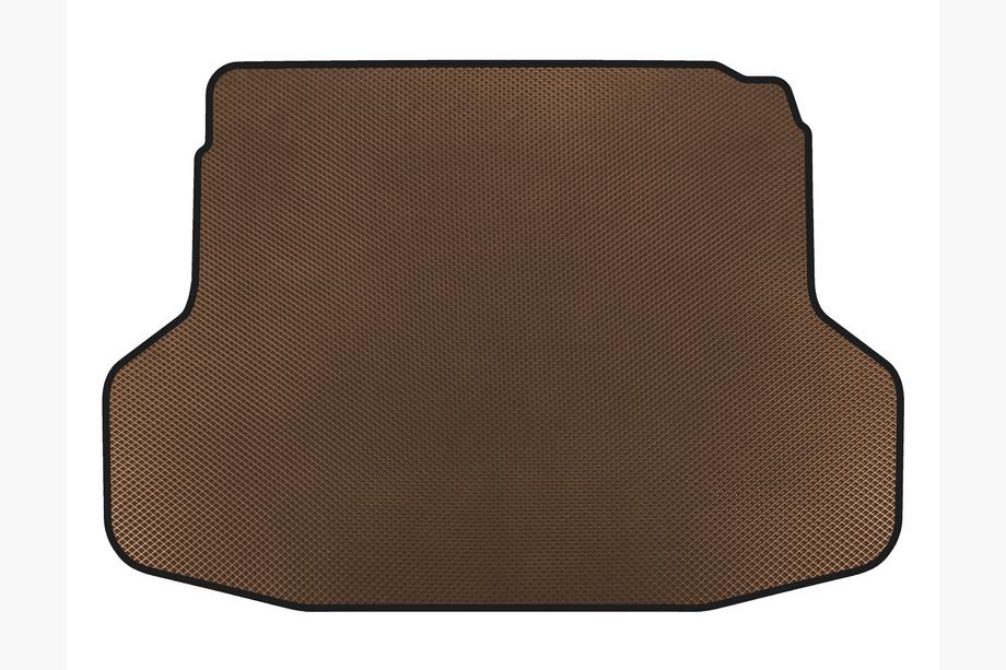 Honda Civic Sedan VII 2001-2006 гг. Коврик в багажник EVA (Купе, Коричневый) Image