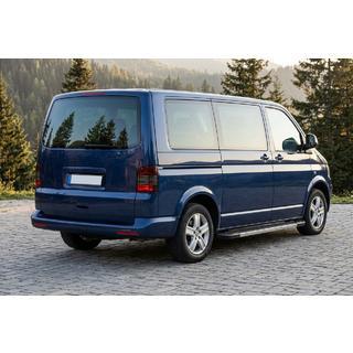 Боковые пороги RedLine V1 (2 шт., алюминий) Volkswagen T5 Multivan 2003–2010 гг. фото 1