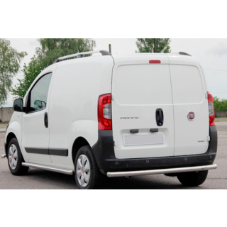 Задняя защита нержавейка Fiat Fiorino/Qubo 2008-2024 гг. фото 1
